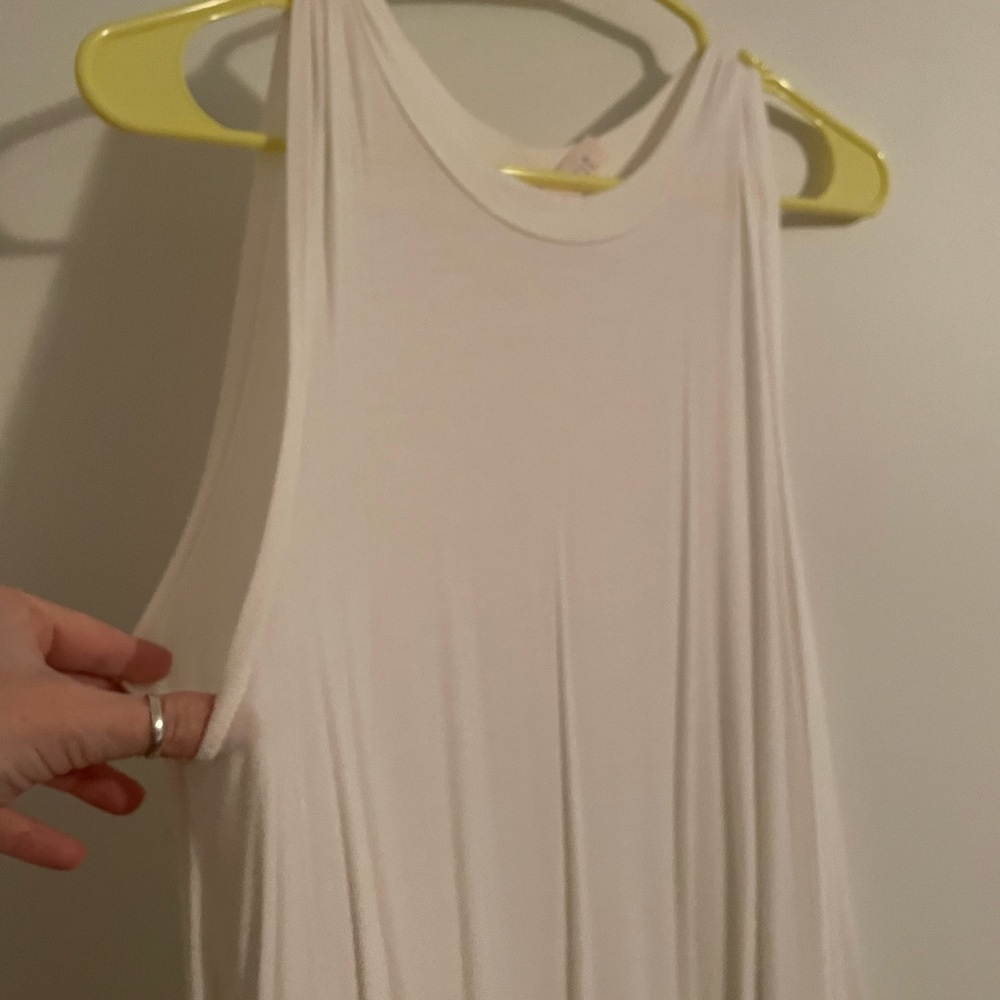 White cotton dress.